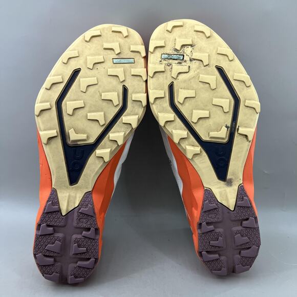 On Running Cloudventure Peak 3 Trail Shoes Men's 13 White Orange Running Sneaker - Picture 7 of 9